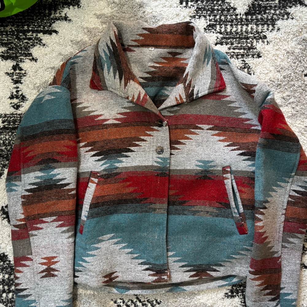 Aztec shacket
